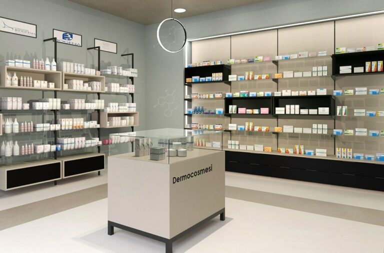 Progettazione di Spettacolo Design di arredamento parafarmacie
