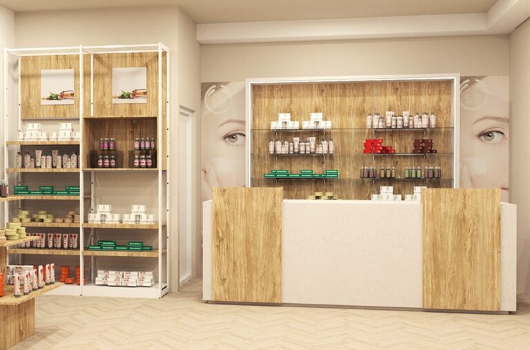 Progettazione di arredo per parafarmacie a cura di Spettacolo Design