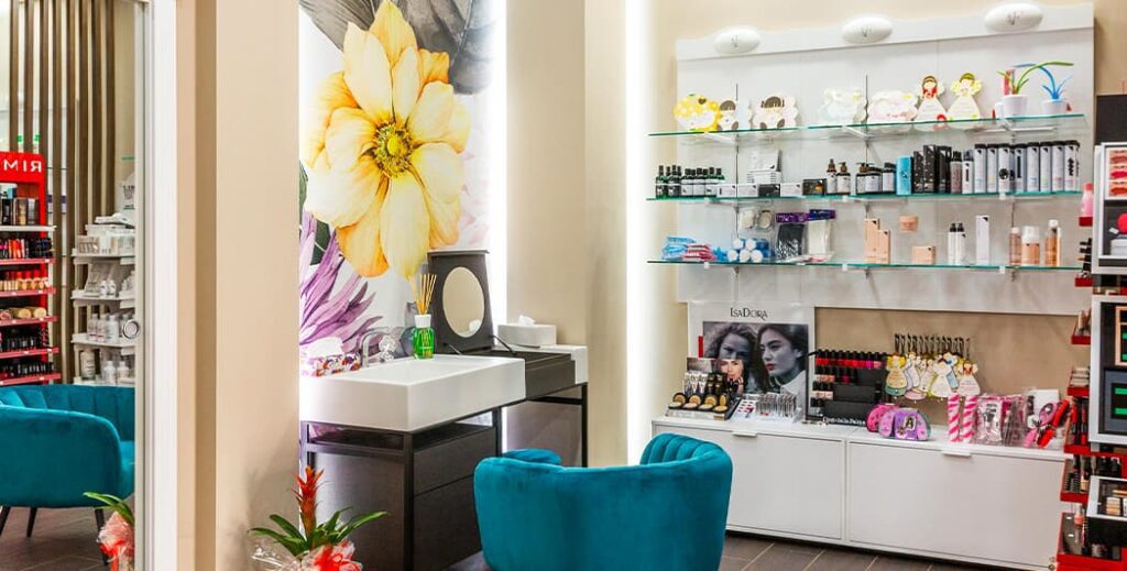 Immagine di dettaglio di Fragrance, negozio progettato e realizzato da Spettacolo Design