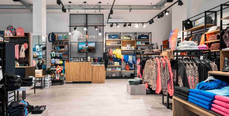 Arredamento negozio articoli sportivi quality sport Tricase (LE)