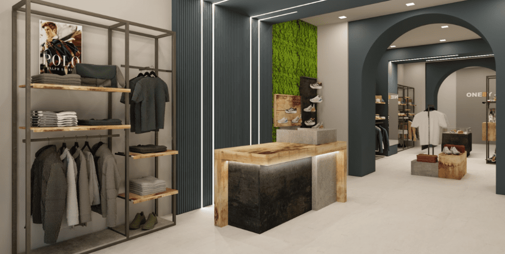 Giglio boutique Lamezia Terme render banco cassa